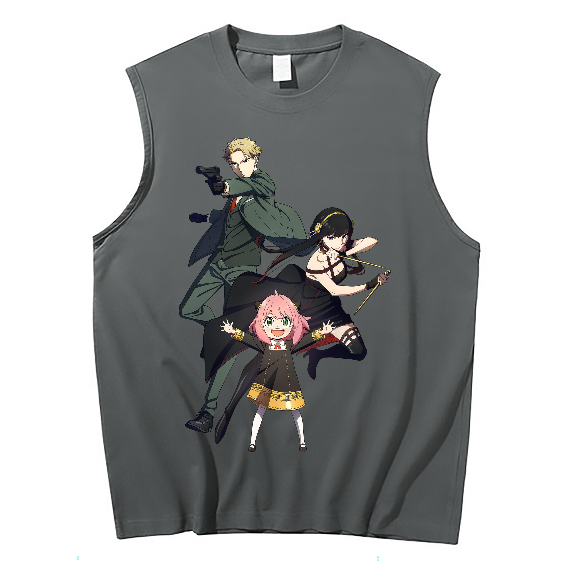 （画像用） SPY×FAMILY间谍家家酒 コットン100％タンクトップ（フロントプリント）
